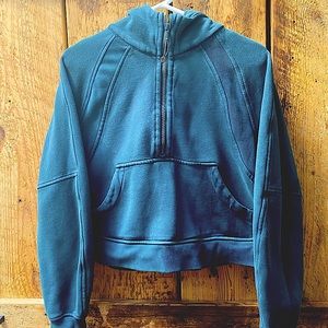 lululemon athletica Scuba Oversized 1/2 Zip Hoodie Submarine Teal